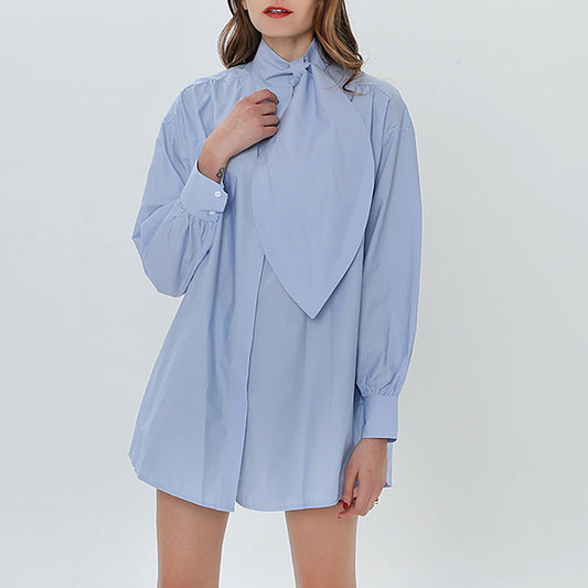 Blusa camisera extragrande de diseño de inspiración blanca